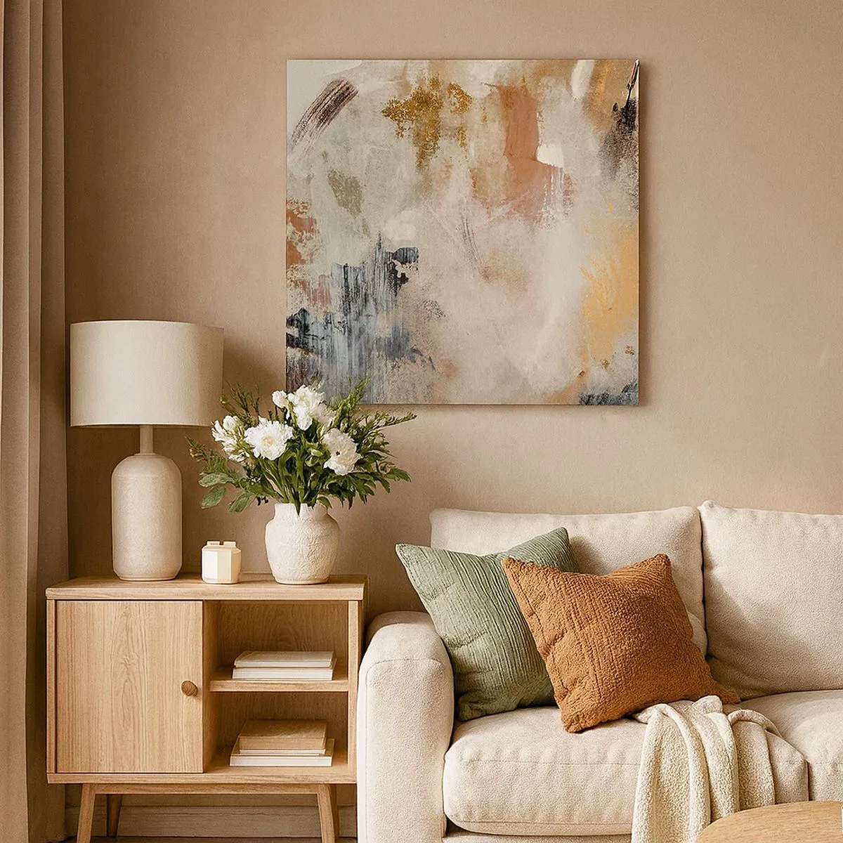 Obraz na plátne - Hmlistá abstrakcia - 30x30 cm