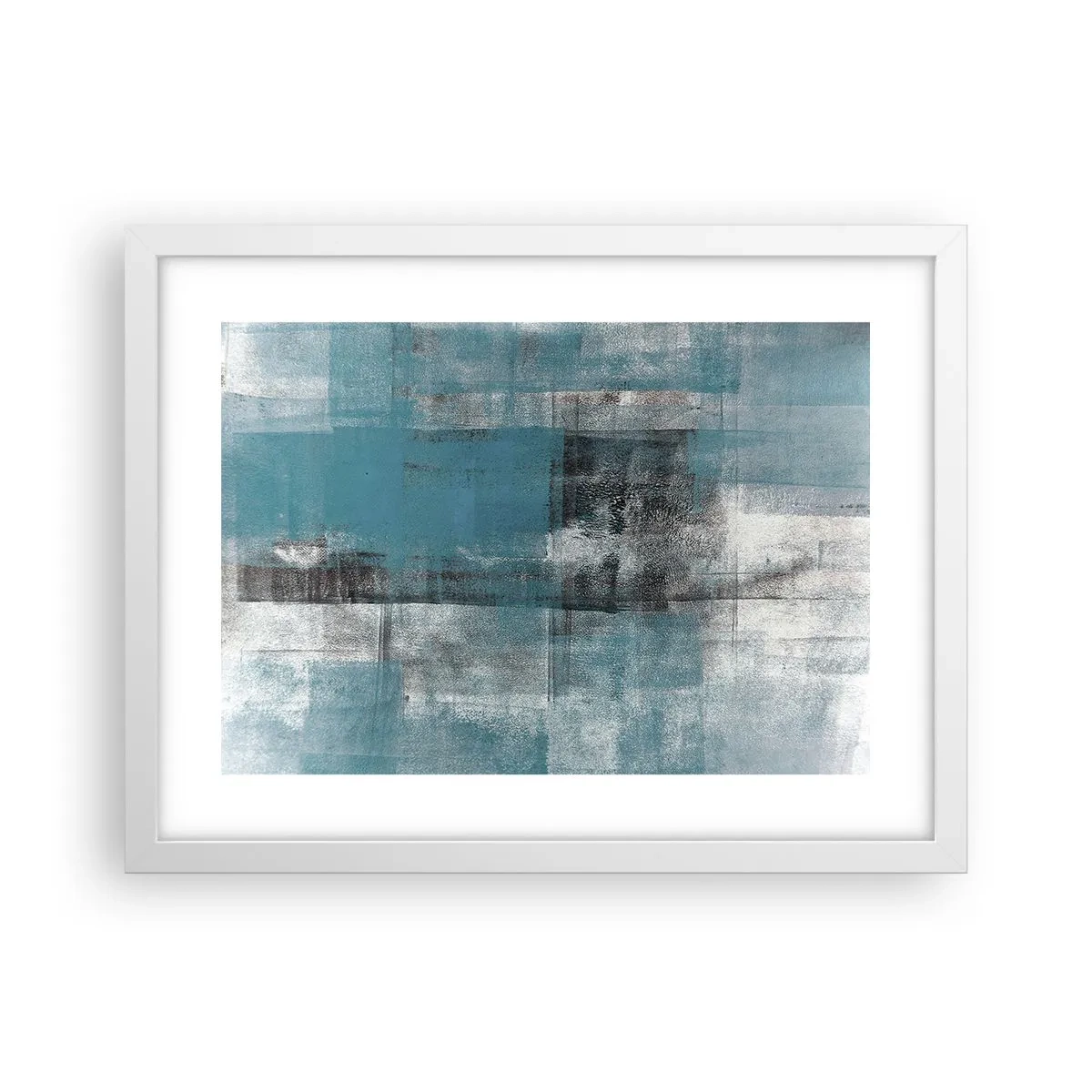 Plagát v bielom ráme - Voda a vzduch - 40x30 cm