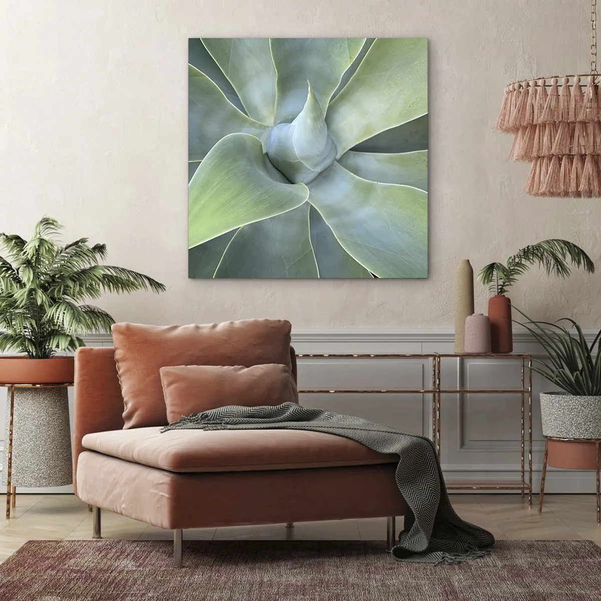 Obraz na plátne - Zrodenie zelene - 50x50 cm