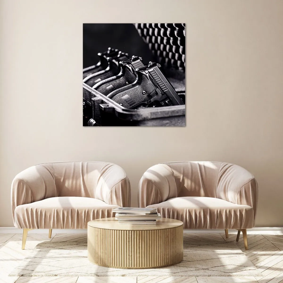 Obraz na skle - Mužský šport - 50x50 cm