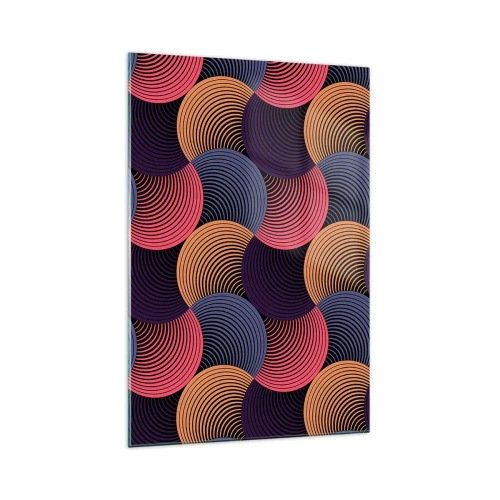 Obraz na skle - V kruhovom rytme - 70x100 cm