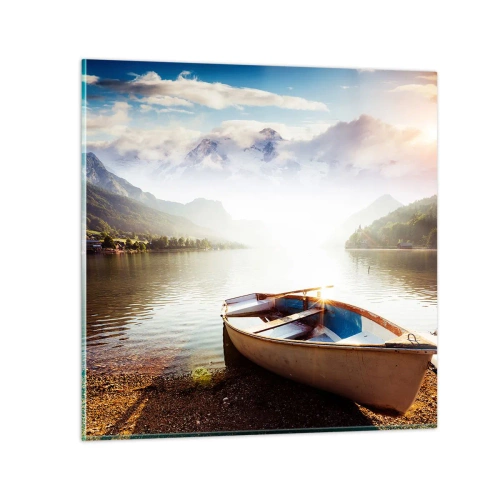 Obraz na skle - Pri veľkej a čistej vode - 60x60 cm