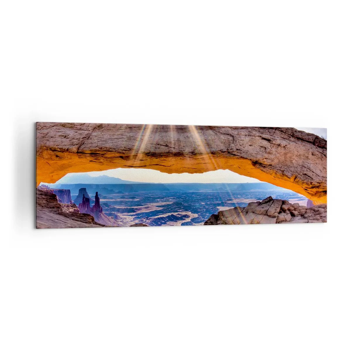 Obraz na plátne - Skalnou bránou - 160x50 cm