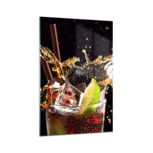 Obraz na skle - Radosť a energia farieb - 70x100 cm