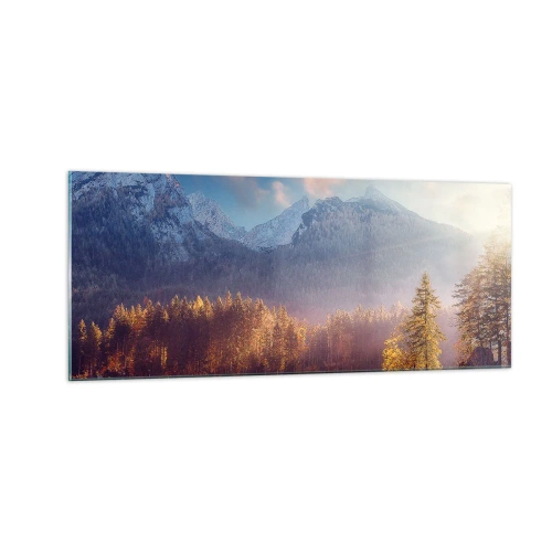 Obraz na skle - V horách a údoliach - 100x40 cm