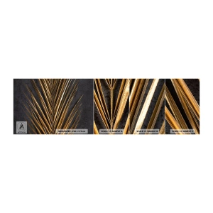 Vzorka Fototapeta Standard Eco - Zlato trópov - Palmový list, Kus, Abstrakcia - 100x30 cm