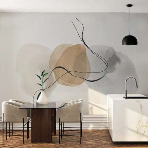 Fototapeta Standard Eco - Vzdušné korálky - Abstrakcia, Kus, Moderný vzor - 500x350 cm