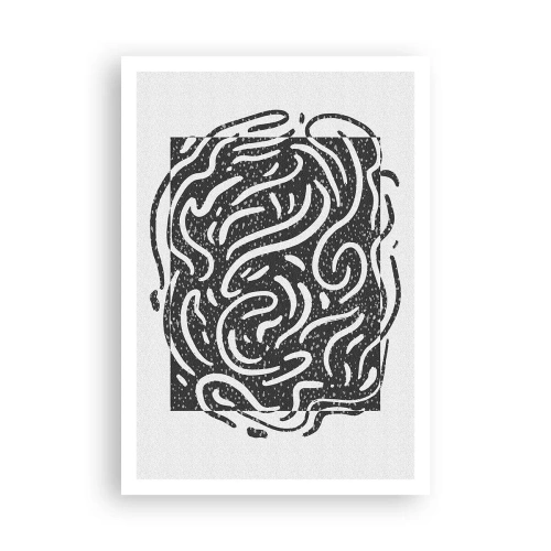 Plagát - Abstrakcia: tanec radosti - 70x100 cm