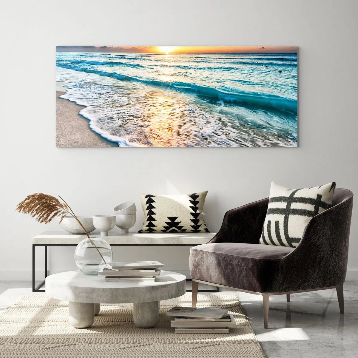 Obraz na skle - Výhľad, ktorý stojí za to - 160x50 cm