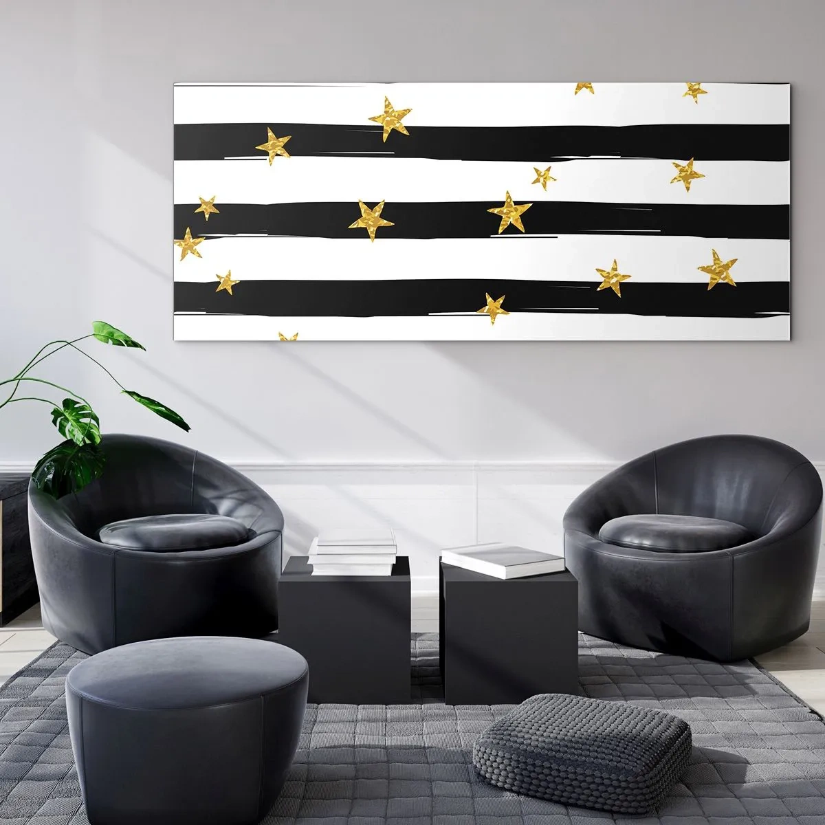 Obraz na skle - Všetci sme sa narodili pod šťastnou hviezdou - 120x50 cm