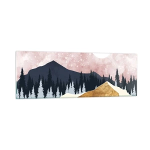 Obraz na skle - Nočná hliadka - 90x30 cm