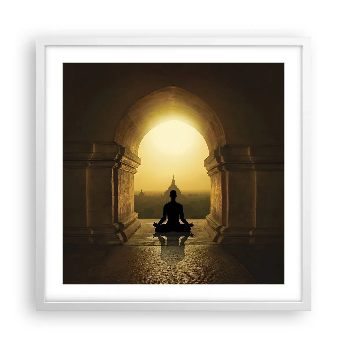 Plagát v bielom ráme - Plná harmónia - 50x50 cm