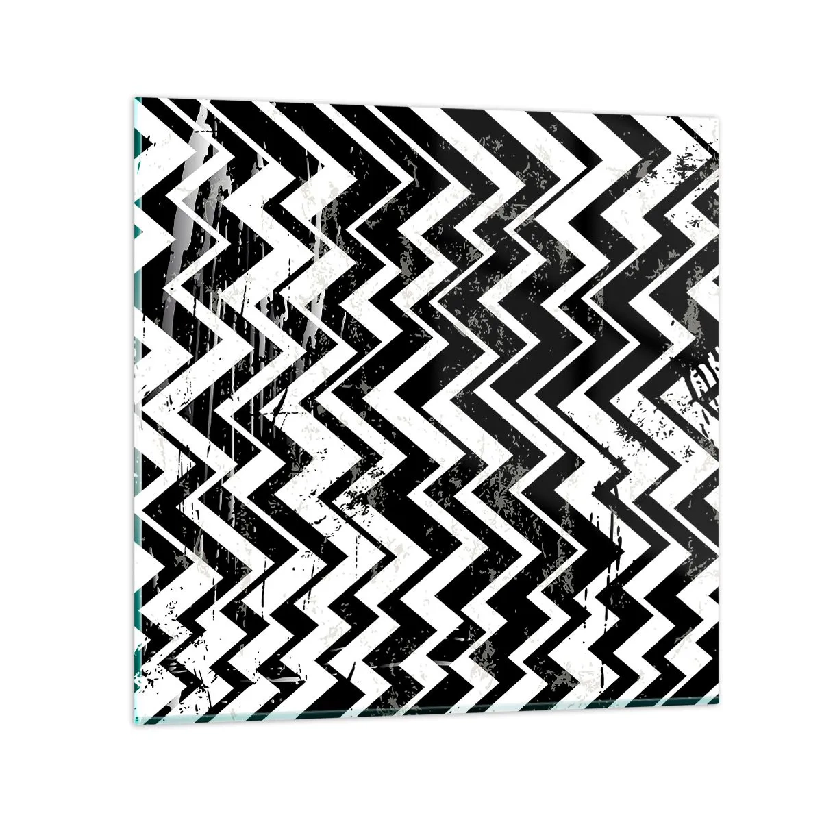 Obraz na skle - Cik-biele, cik-čierne - 70x70 cm