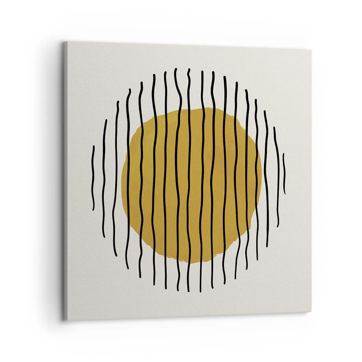 Obraz na plátne - Abstrakcia kmitajúca žiarom - 60x60 cm