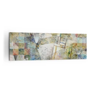 Obraz na plátne - Geometrické preskupenie - 160x50 cm