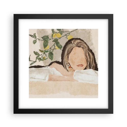 Plagát v čiernom ráme - Kráska z juhu - 30x30 cm