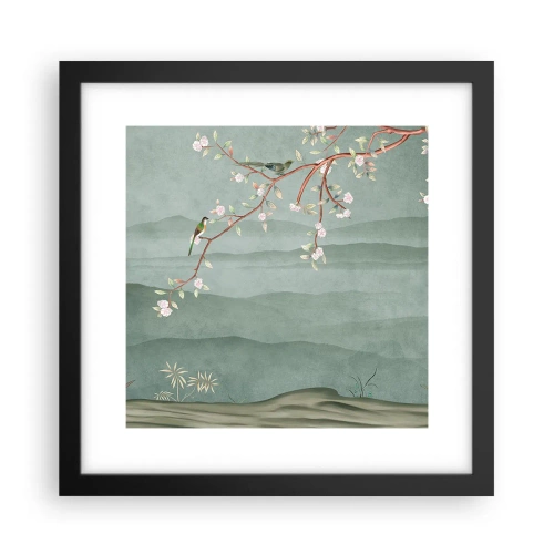 Plagát v čiernom ráme - Jar je tu - 30x30 cm