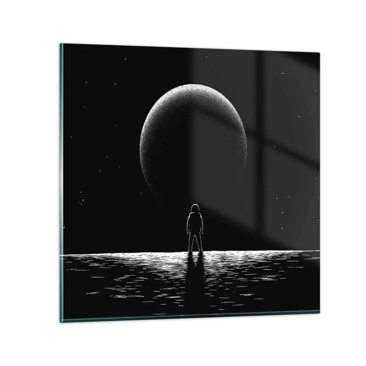 Obraz na skle - Tvári v tvár - 40x40 cm