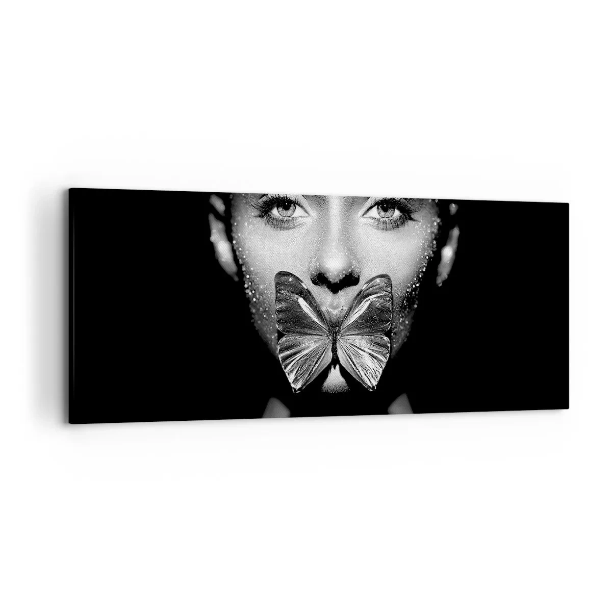 Obraz na plátne - Motýlí bozk - 120x50 cm