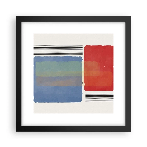 Plagát v čiernom ráme - Duch a písmeno geometrie - 30x30 cm