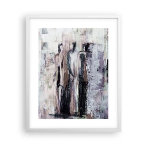 Plagát v bielom ráme - Tajomná trojica - 40x50 cm