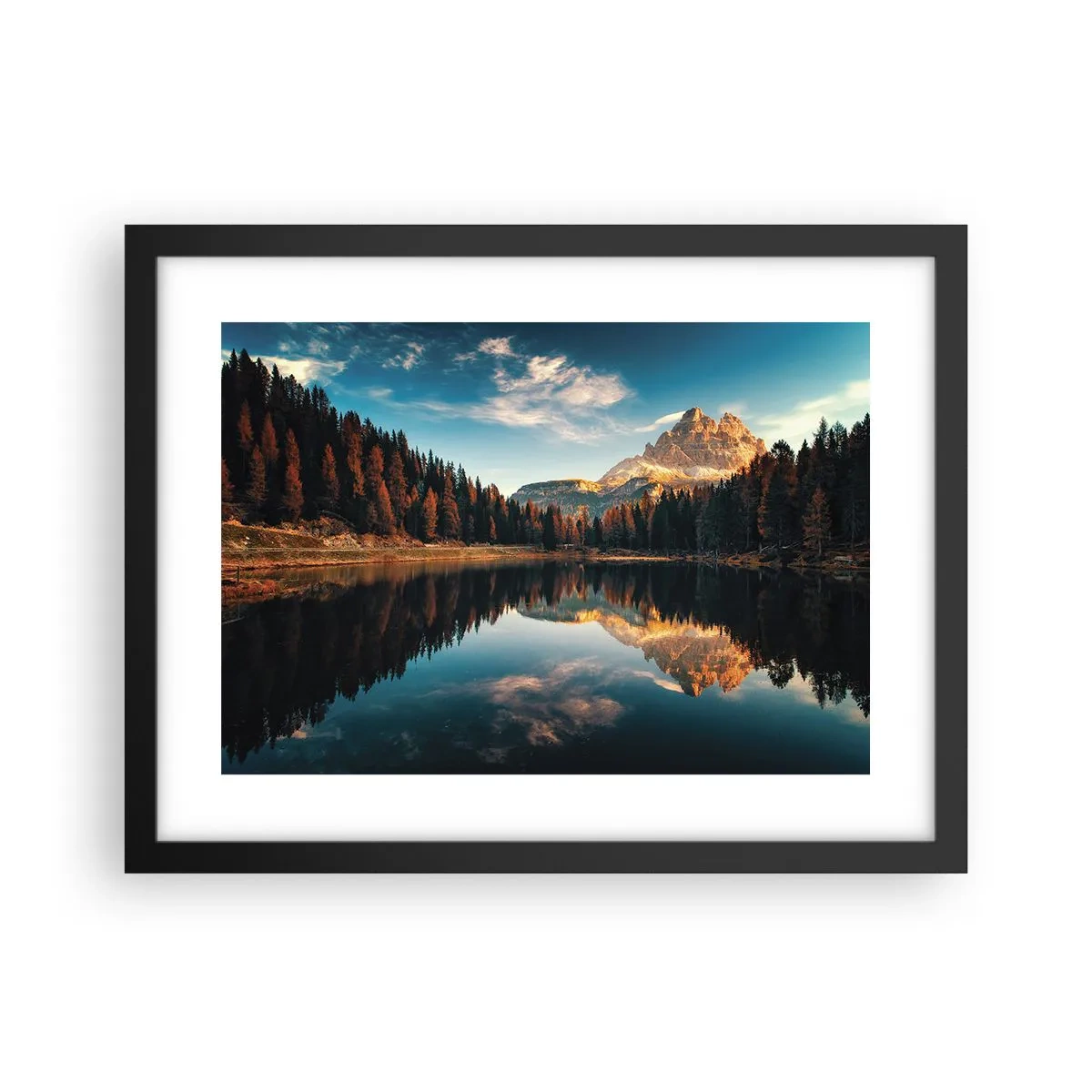 Plagát v čiernom ráme - Dvojitá krajina - 40x30 cm