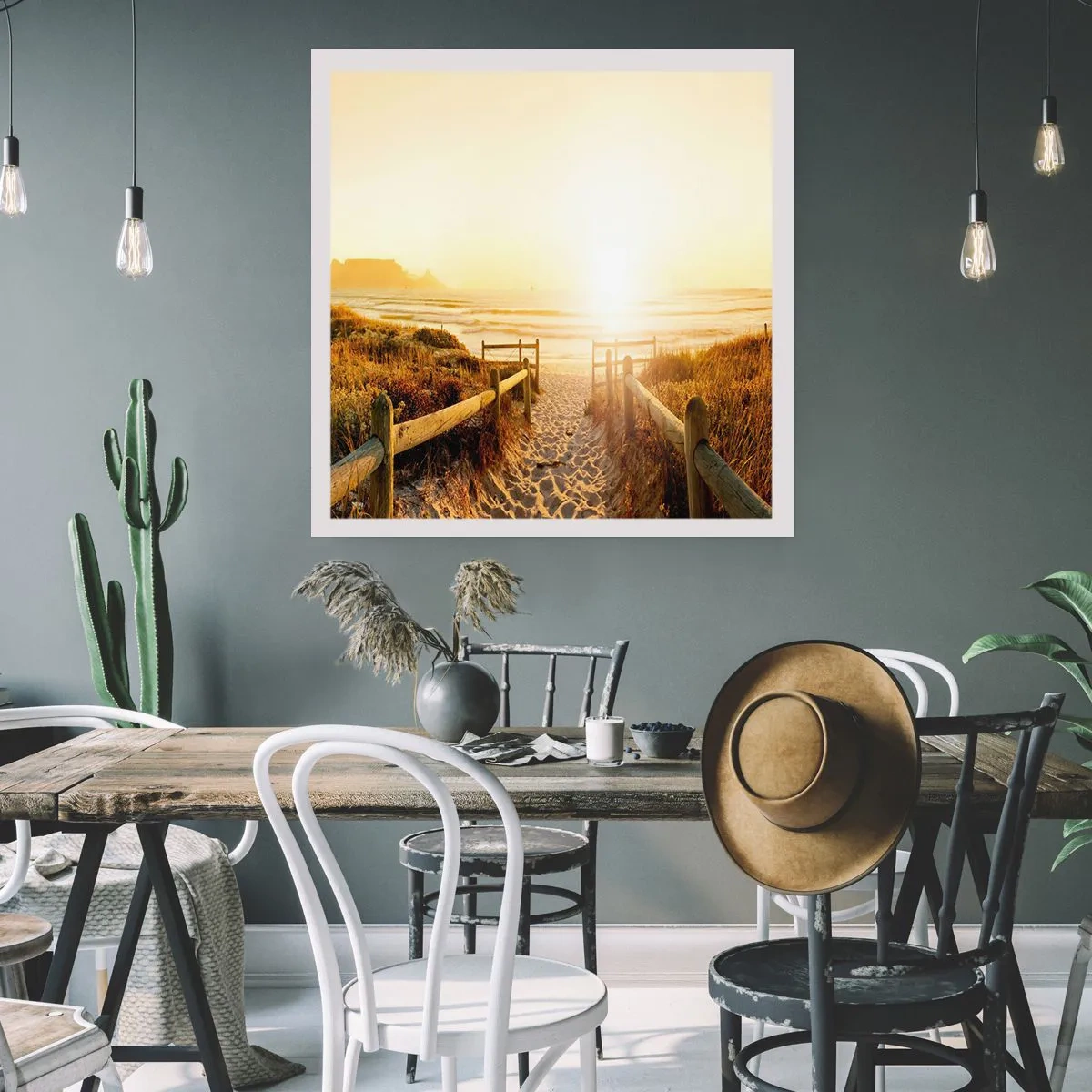 Plagát - Dunami smerom k slnku - 40x40 cm