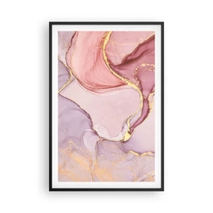 Plagát v čiernom ráme - Maznanie farieb - 61x91 cm