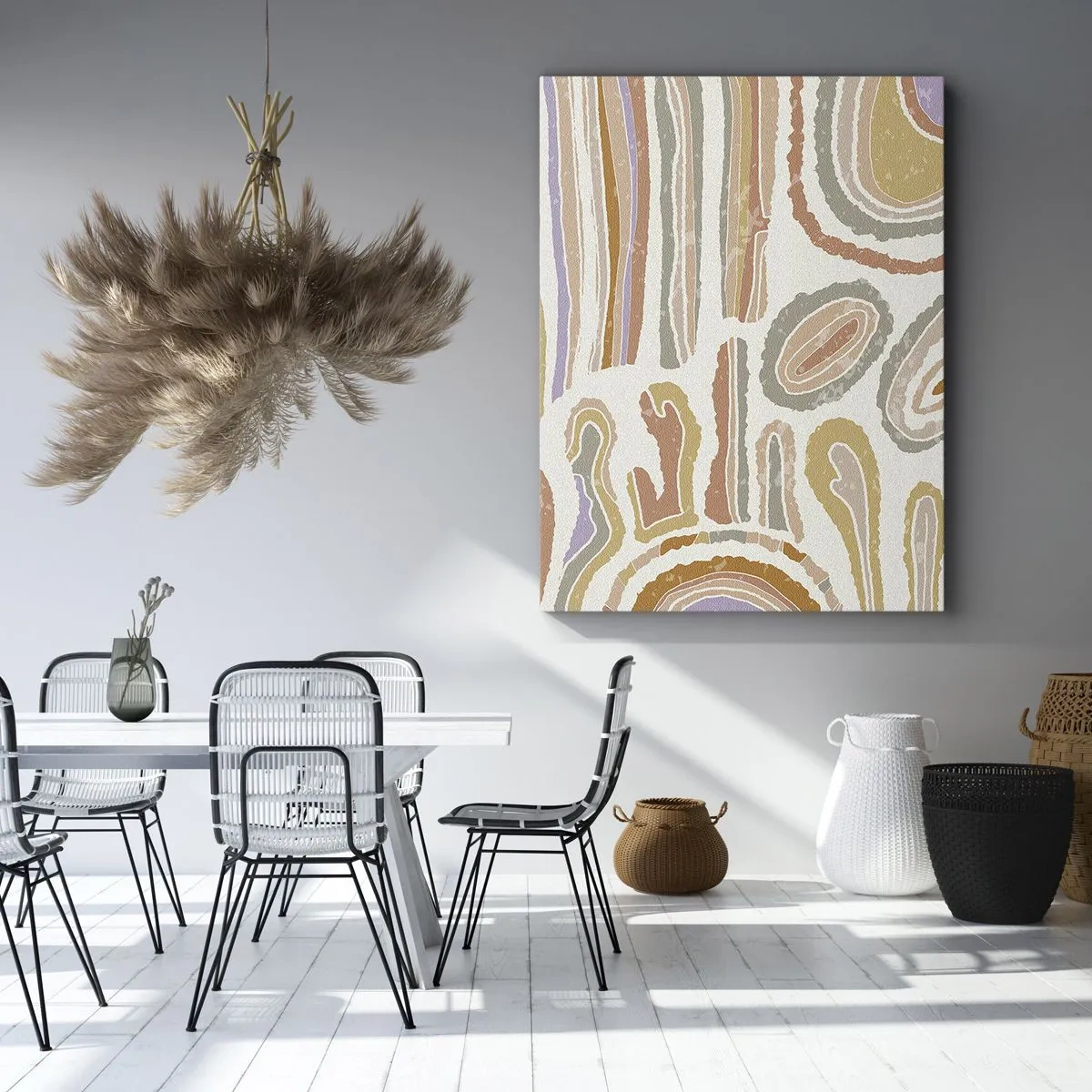 Obraz na plátne - Farebné prierezy - 45x80 cm