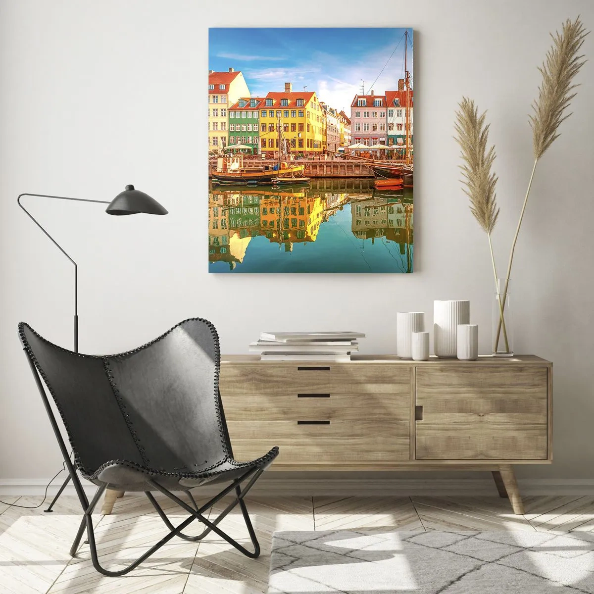 Obraz na skle - Pri vode hladkej ako zrkadlo - 50x70 cm
