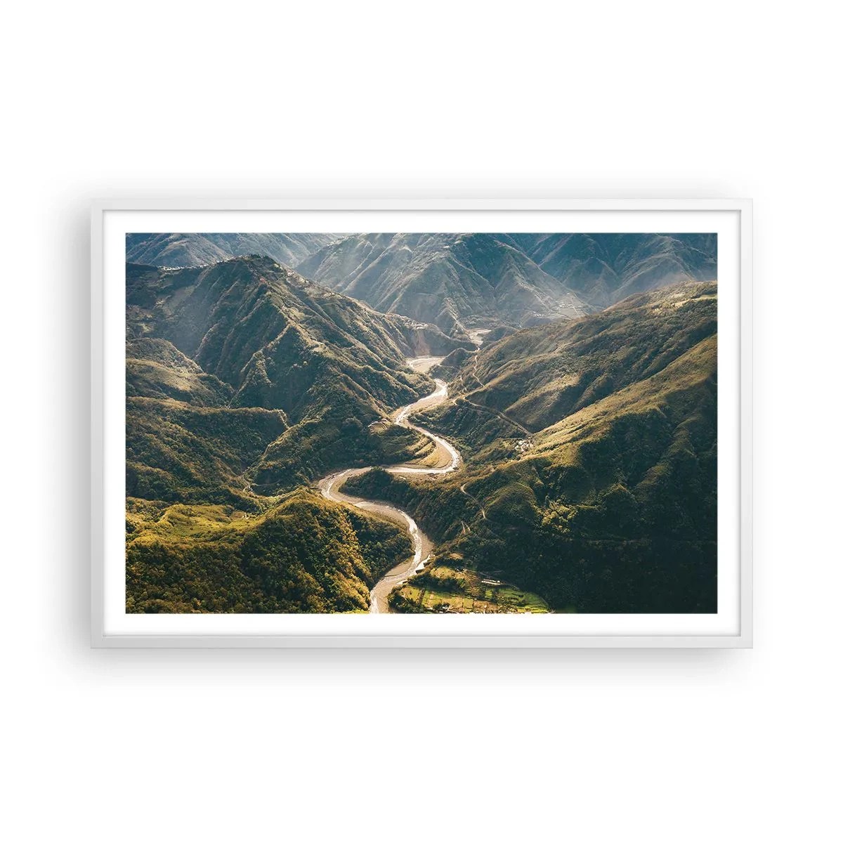 Plagát v bielom ráme - Priamo zo srdca hôr - 91x61 cm