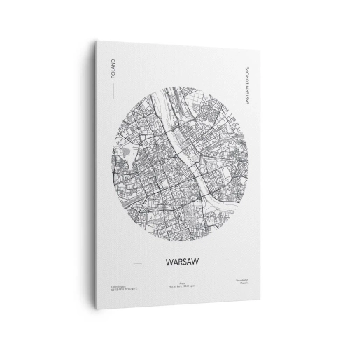 Obraz na plátne - Anatómia Varšavy - 70x100 cm