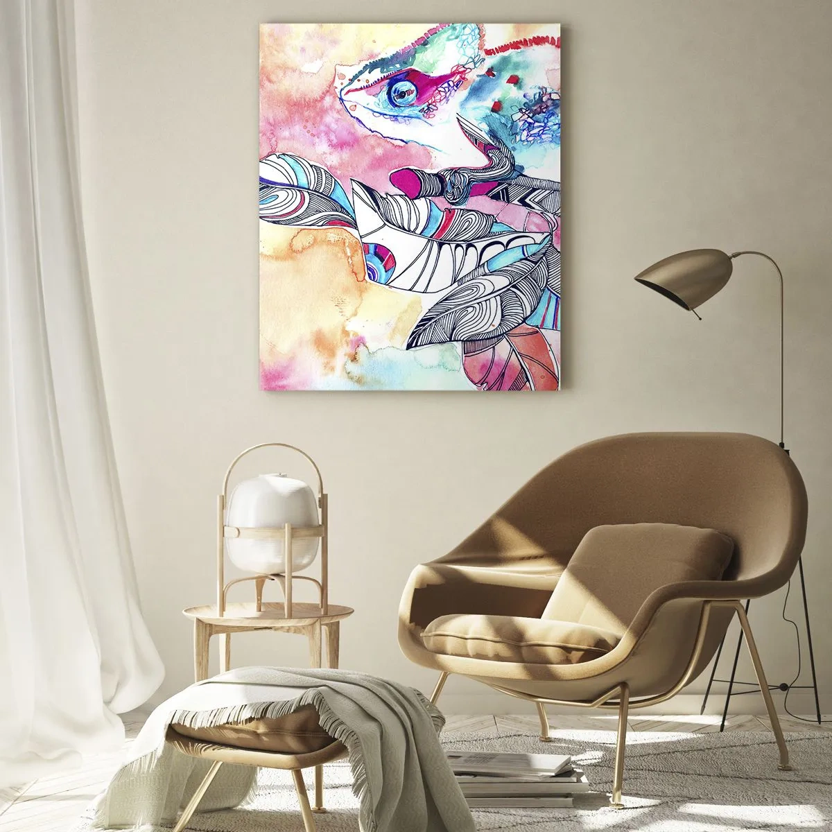 Obraz na skle - Farebný ako náš svet - 80x120 cm