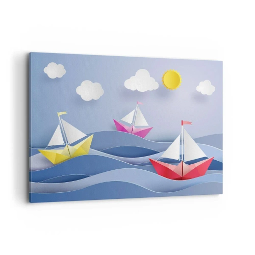 Obraz na plátne - Ach, ako je príjemné hojdať sa na vlnách - 100x70 cm