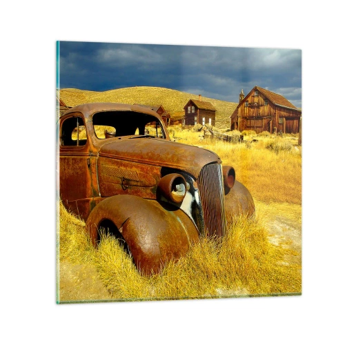 Obraz na skle - Zaslúžený odpočinok - 70x70 cm