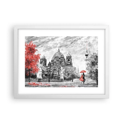 Plagát v bielom ráme - Berlínske stretnutie - 40x30 cm