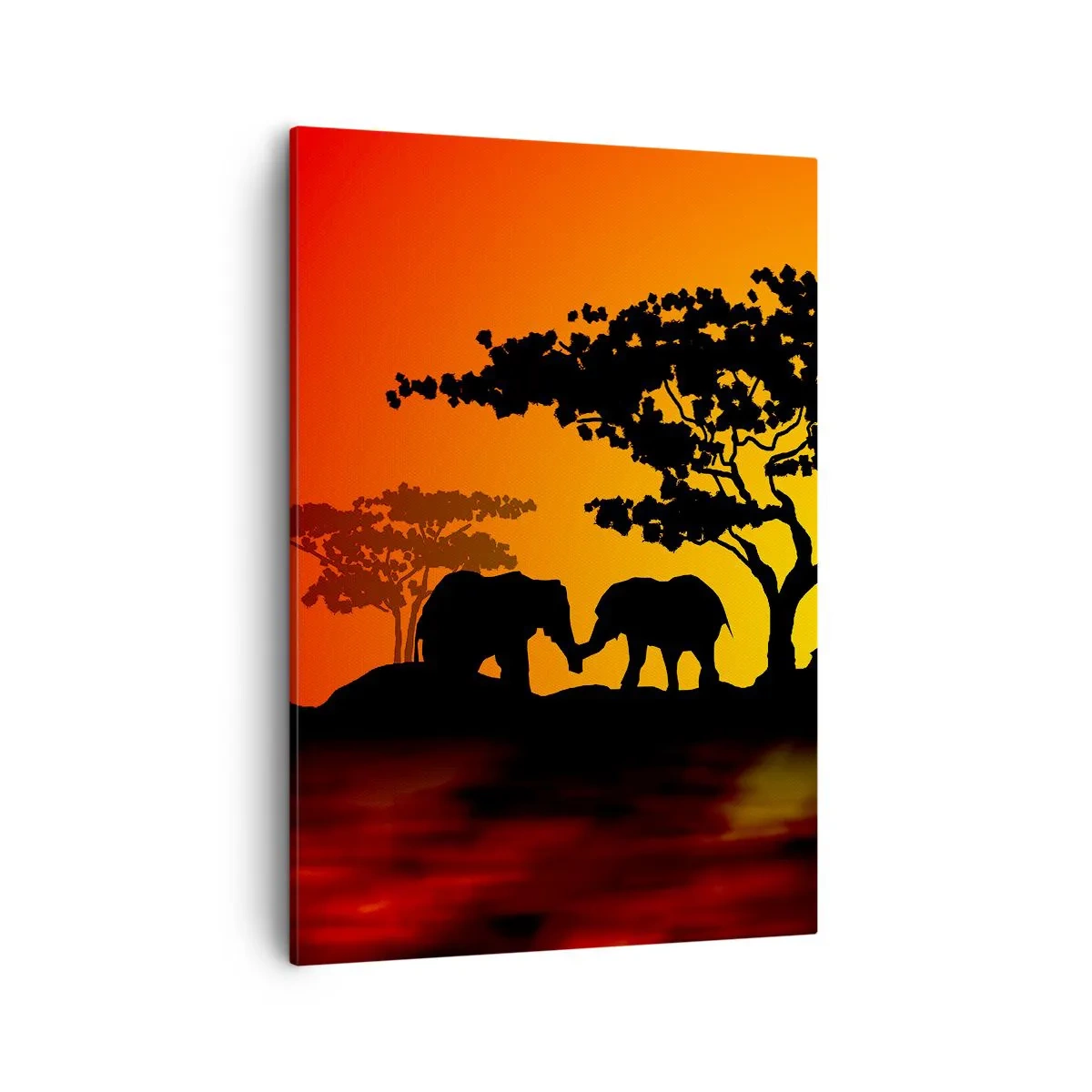 Obraz na plátne - Stretnutie na savane - 50x70 cm