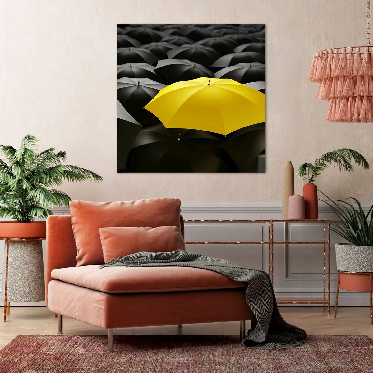 Obraz na plátne - Zbohom smútku - 70x70 cm