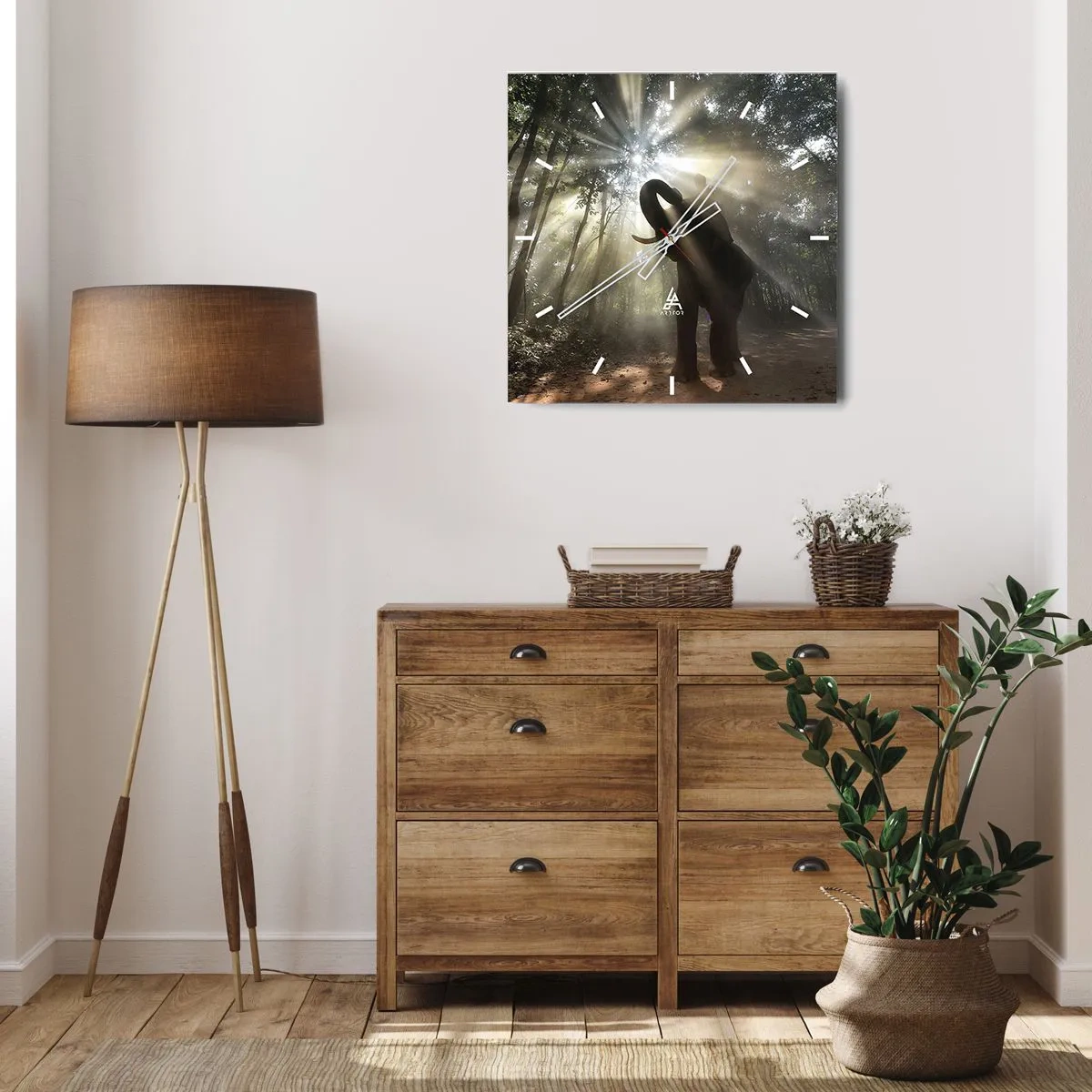 Nástenné hodiny - Pod šťastnou hviezdou - 40x40 cm