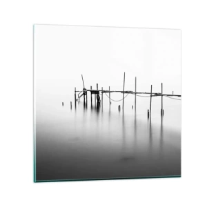 Obraz na skle - A čo keď svet nie je? - 40x40 cm