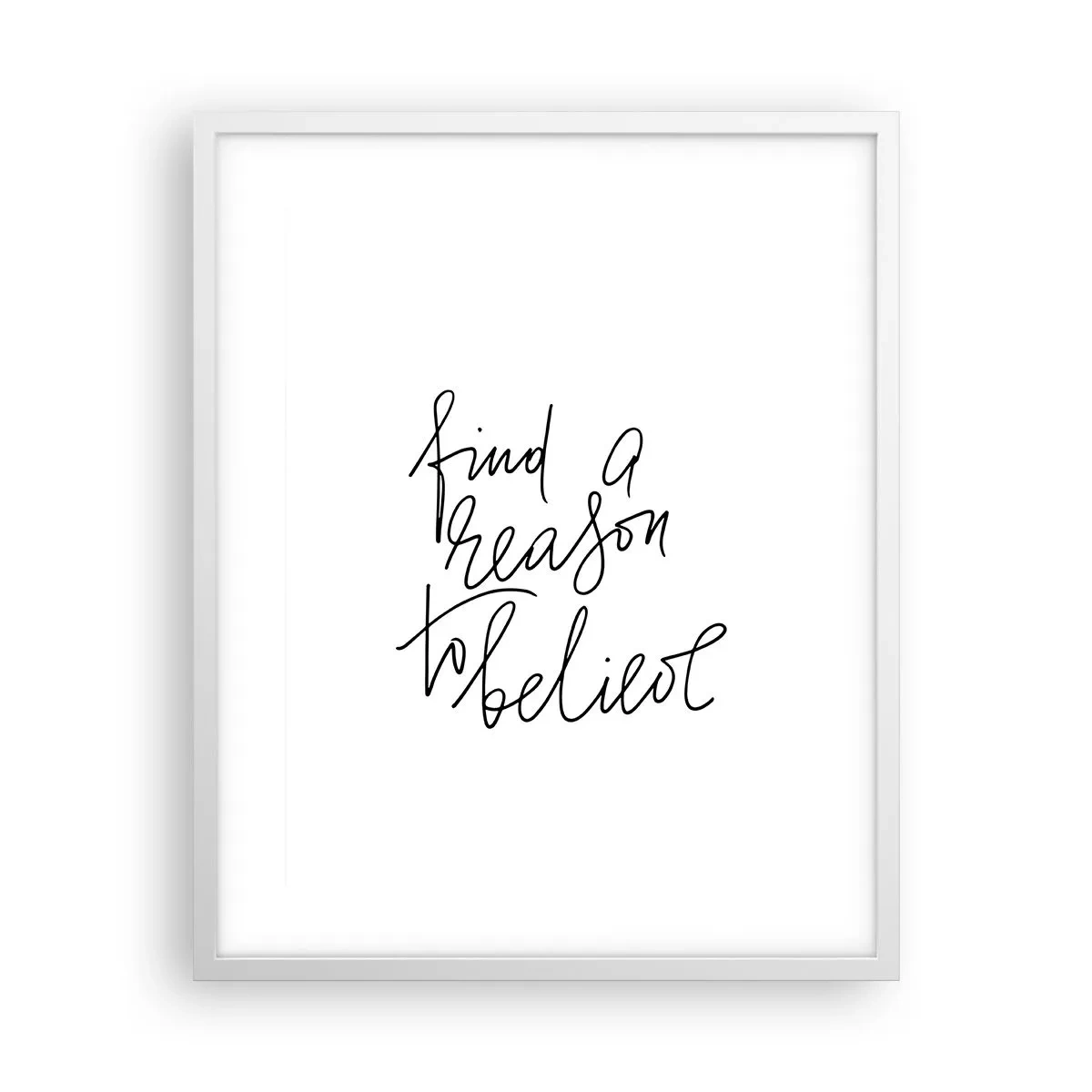 Plagát v bielom ráme - Je to možné - 40x50 cm