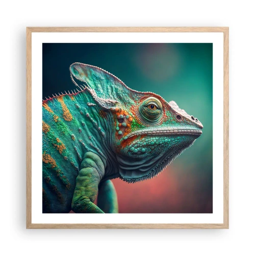 Plagát v ráme zo svetlého duba - Vidíš ma? To nie je dobre… - 60x60 cm