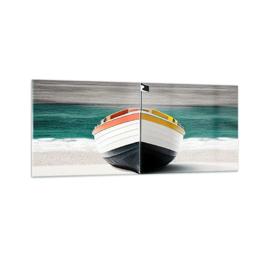 Obraz na skle - Na správnom mieste - 100x40 cm