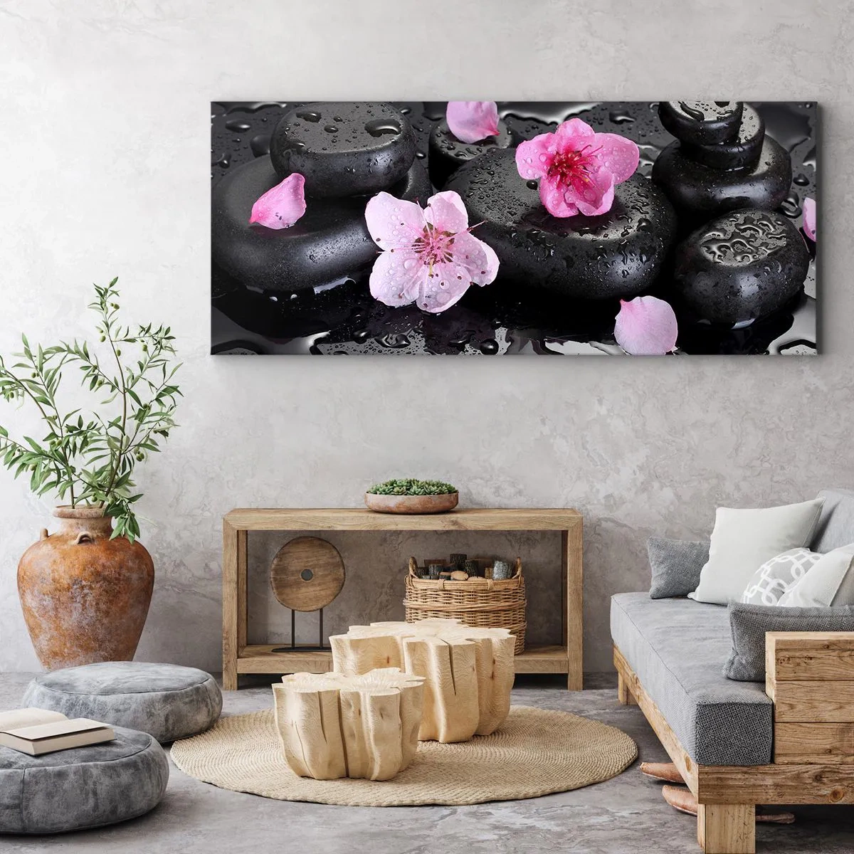 Obraz na plátne - A kameň spadol zo srdca - 100x40 cm