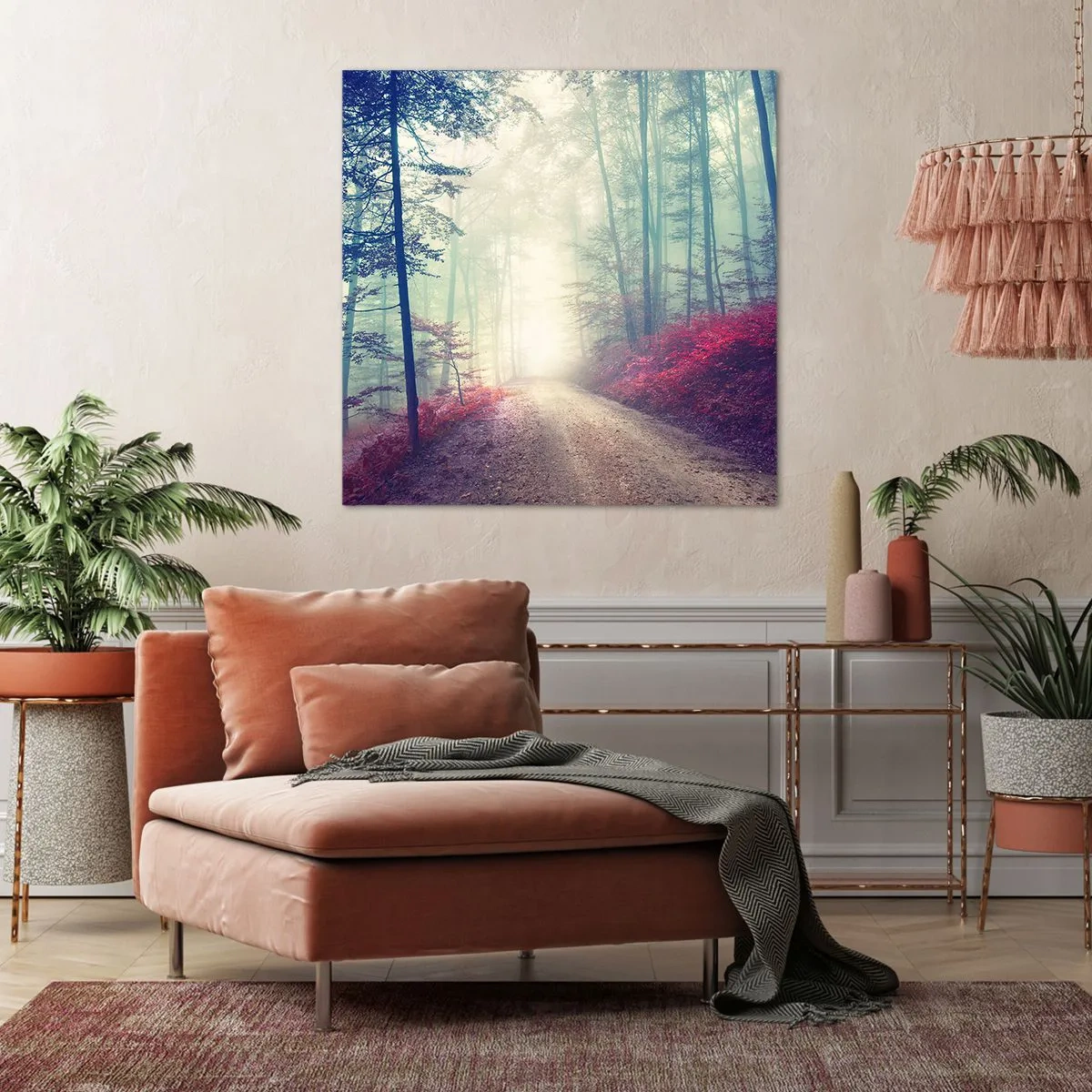 Obraz na plátne - Je dobre vstať s východom slnka - 50x50 cm