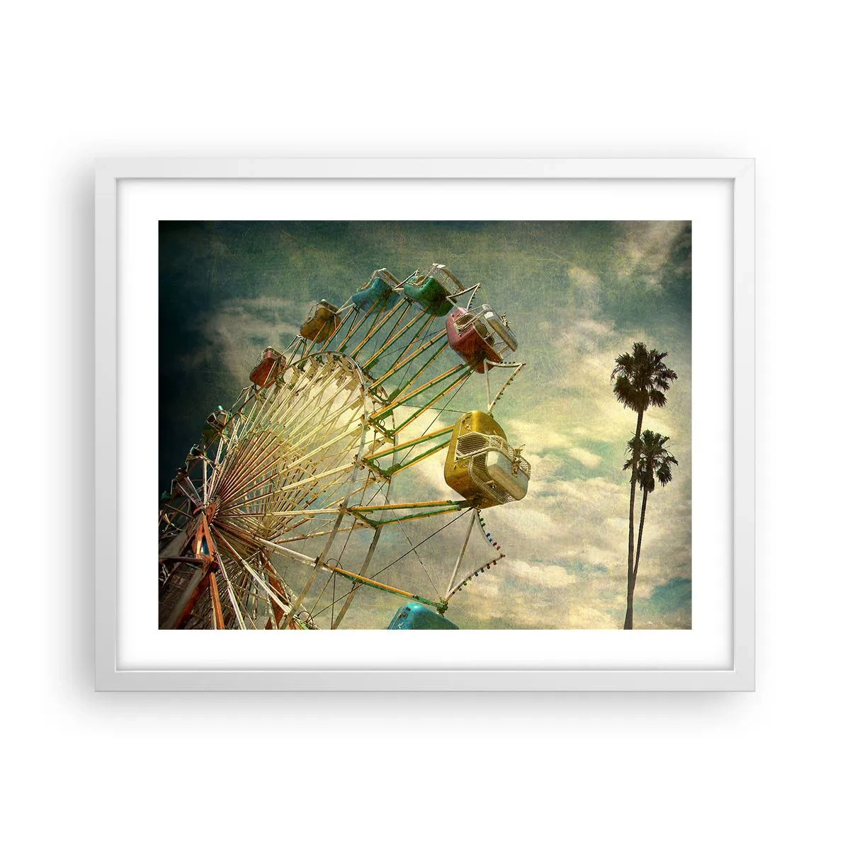 Plagát v bielom ráme - Bude, bude zábava… - 50x40 cm