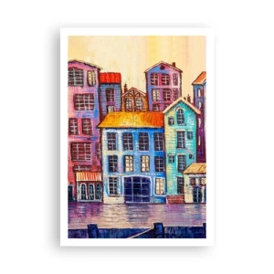 Plagát - Mesto ako z rozprávky - 70x100 cm