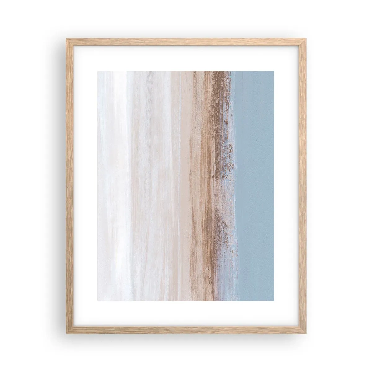 Plagát v ráme zo svetlého duba - Dvojznačná krajina - 40x50 cm
