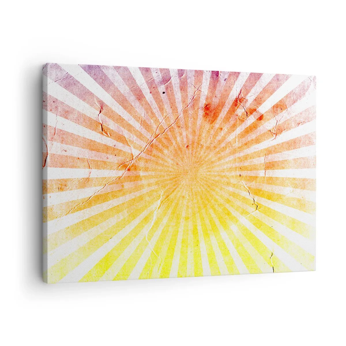 Obraz na plátne - Slnečné lúče v odtieňoch oranžovej a žltej - 70x50cm - Východy a západy - Moderná nástenná dekorácia do obývacej izby a spálne ARTTOR