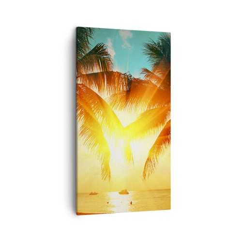 Obraz na plátne - Exotický pár - 45x80 cm